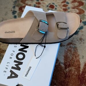 Sonoma Women's Beige Buckle Sandals